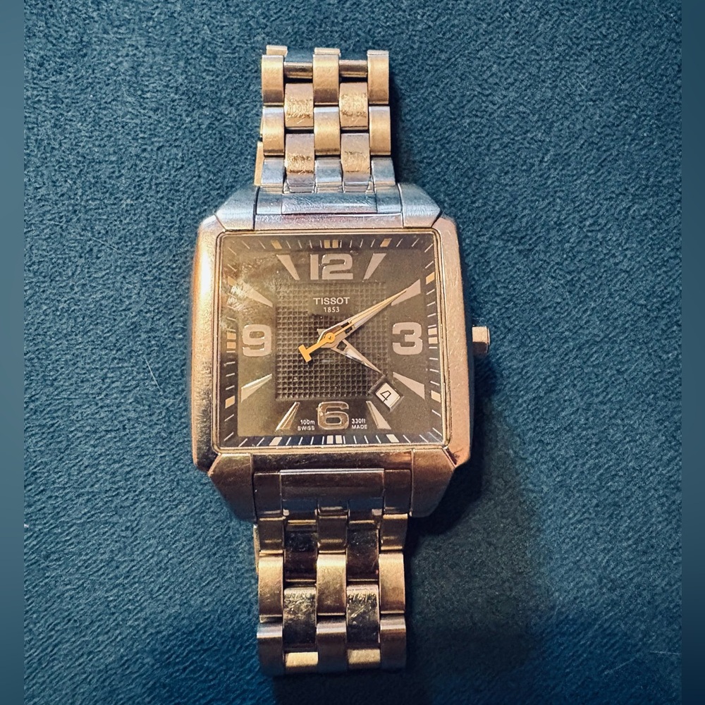 Tissot Silver and Black Men's Watch